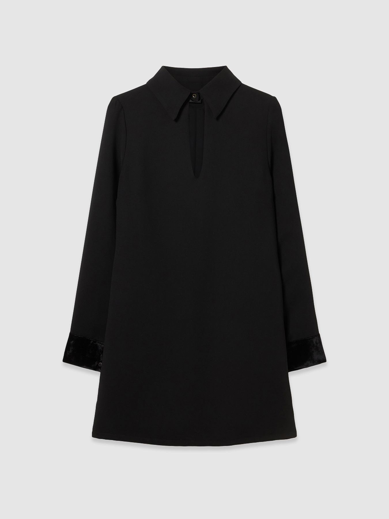 Abito con polsini in ciniglia image number 4