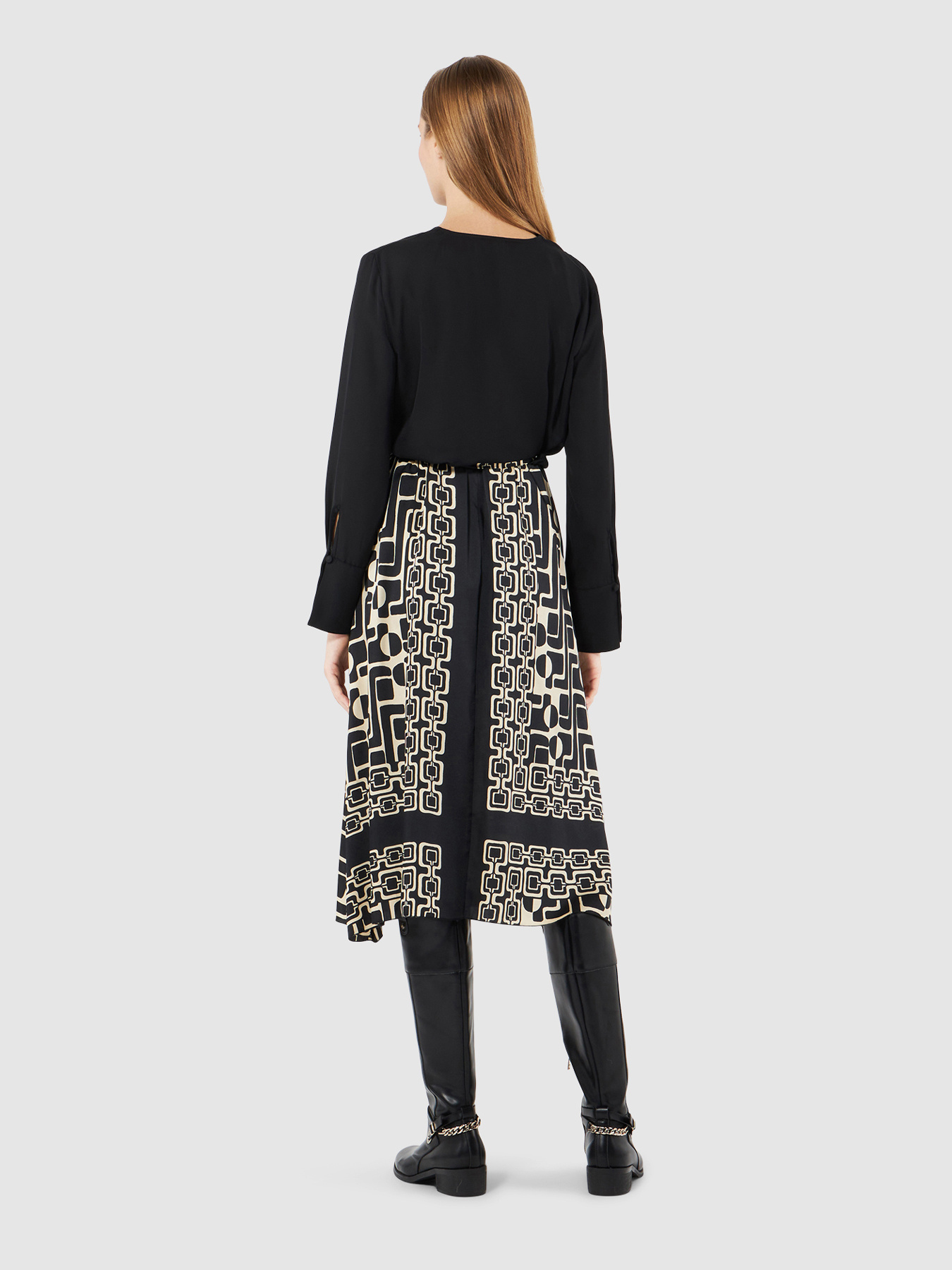 Midi-Kleid im Kombi-Look image number 1