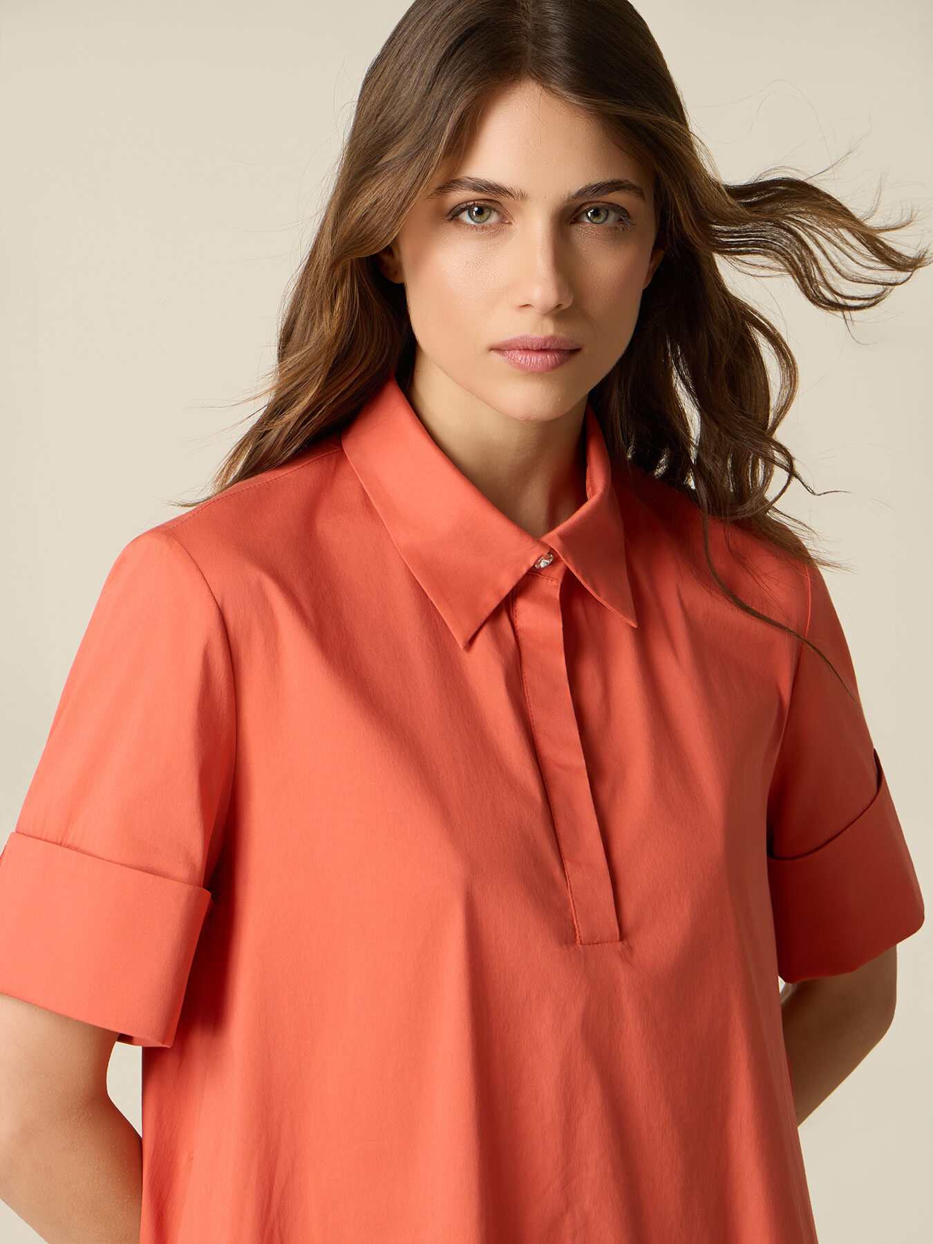 Poplin shirtdress image number 2