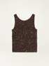 Top in velluto e paillettes image number 3