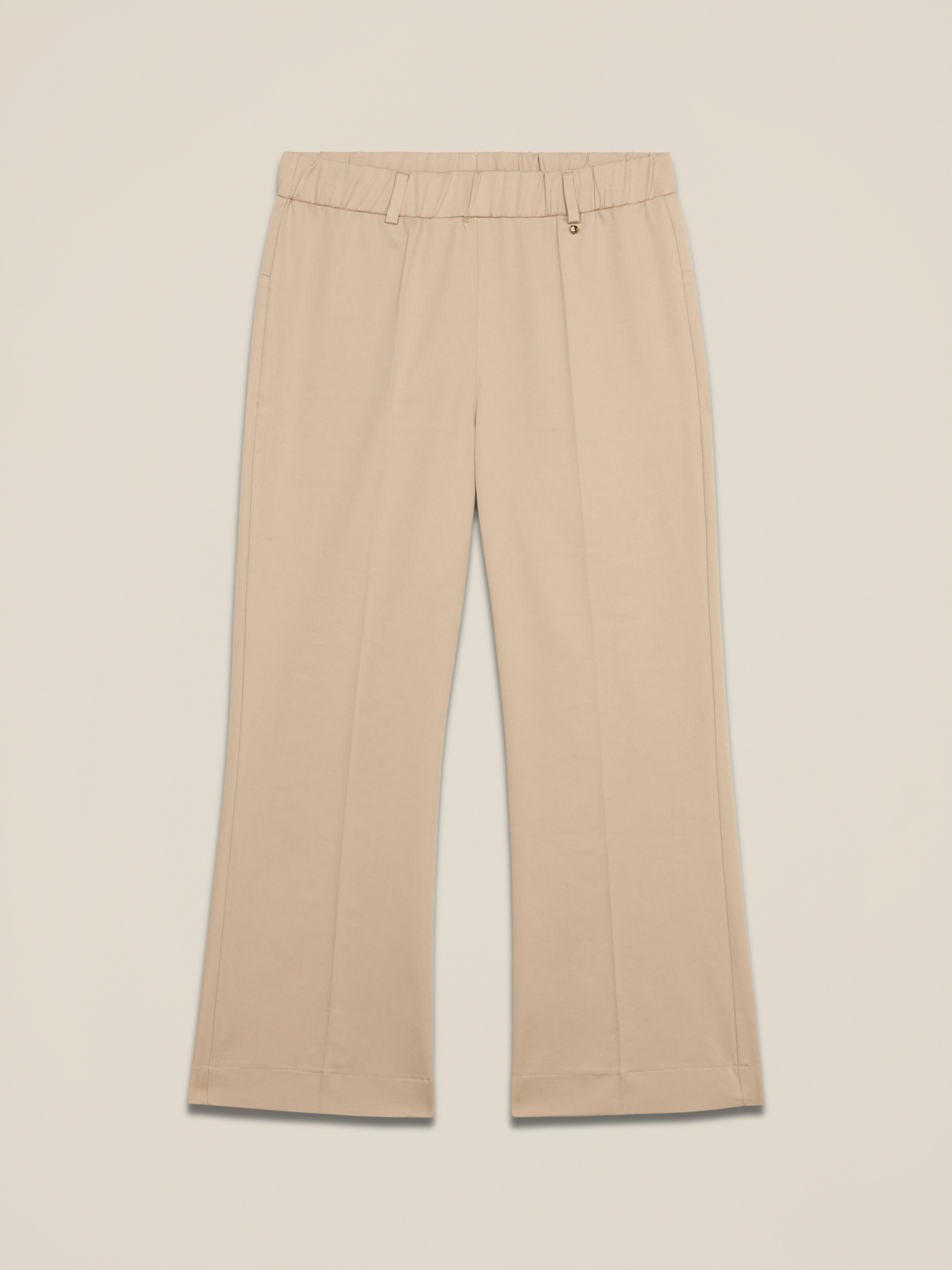 Pantaloni little flare misto cotone image number 4