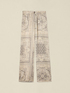 Pantaloni palazzo in raso fantasia image number 4