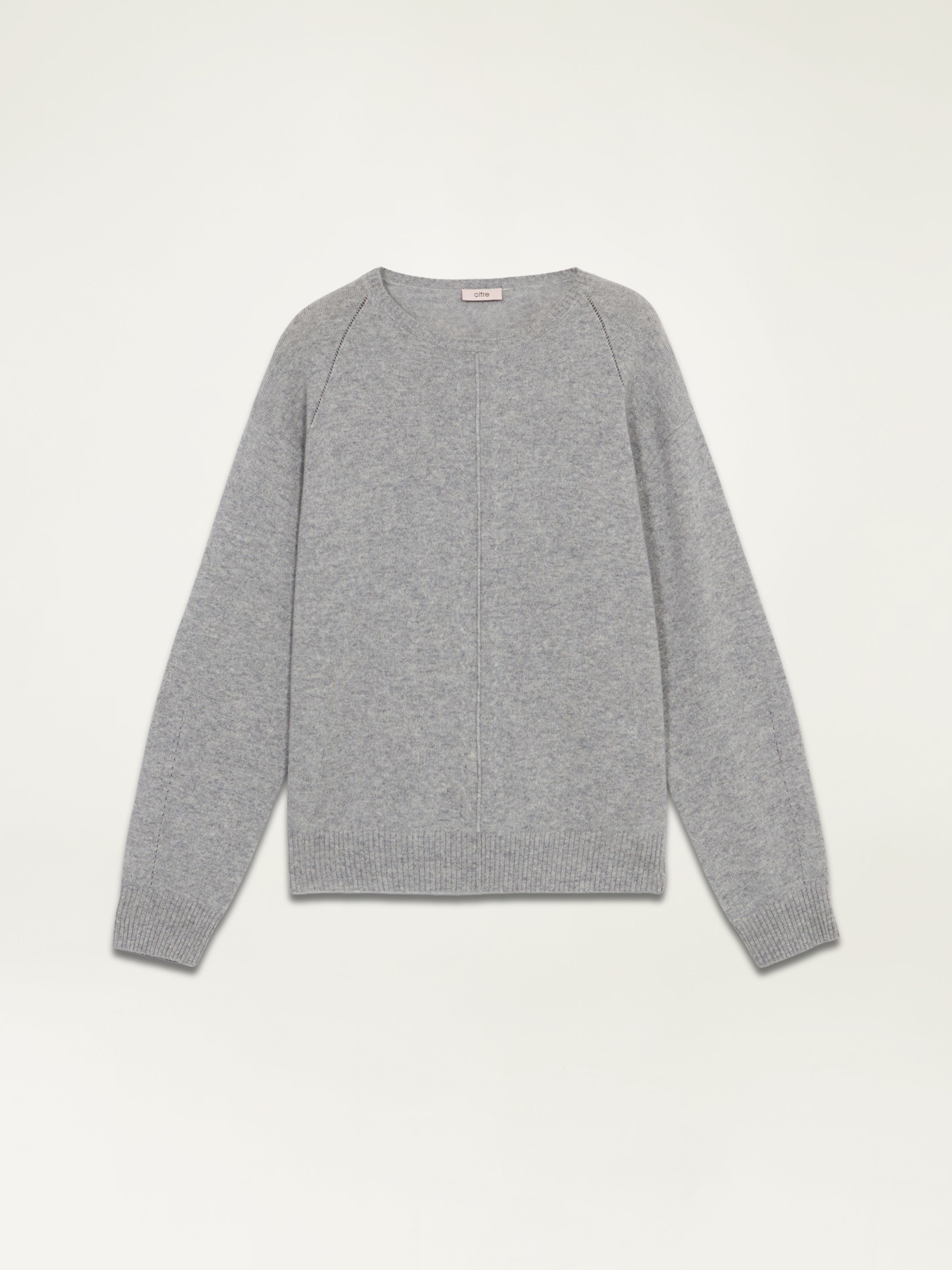 Pullover mit rundem Ausschnitt aus reinem Kaschmir image number 3
