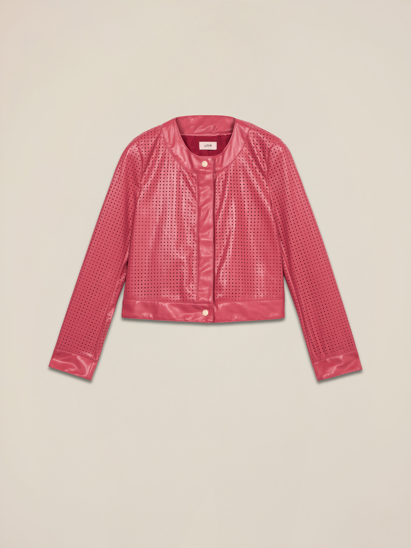 Short perforated jacket image number 4