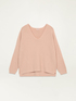Oversize-Pullover mit V-Ausschnitt image number 3