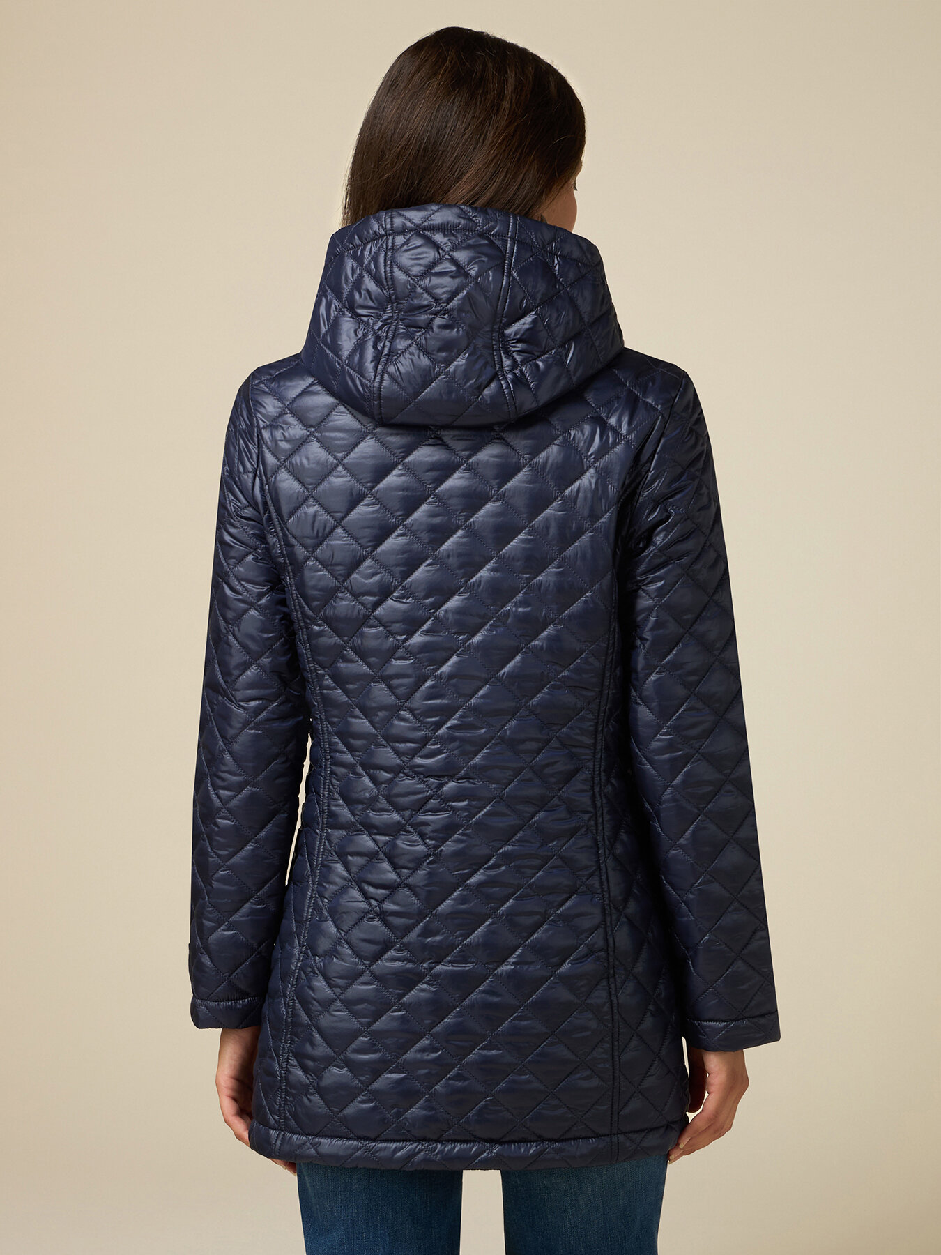 Lightweight midi down jacket image number 1