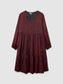 Gemustertes Satin-Kleid image number 3