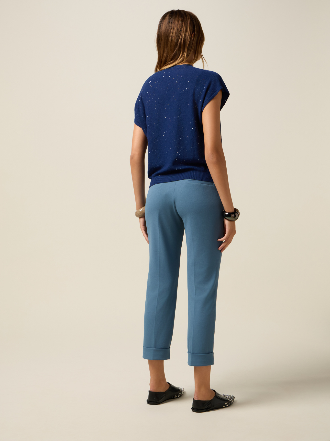 Cardigan scurt cu paiete image number 1