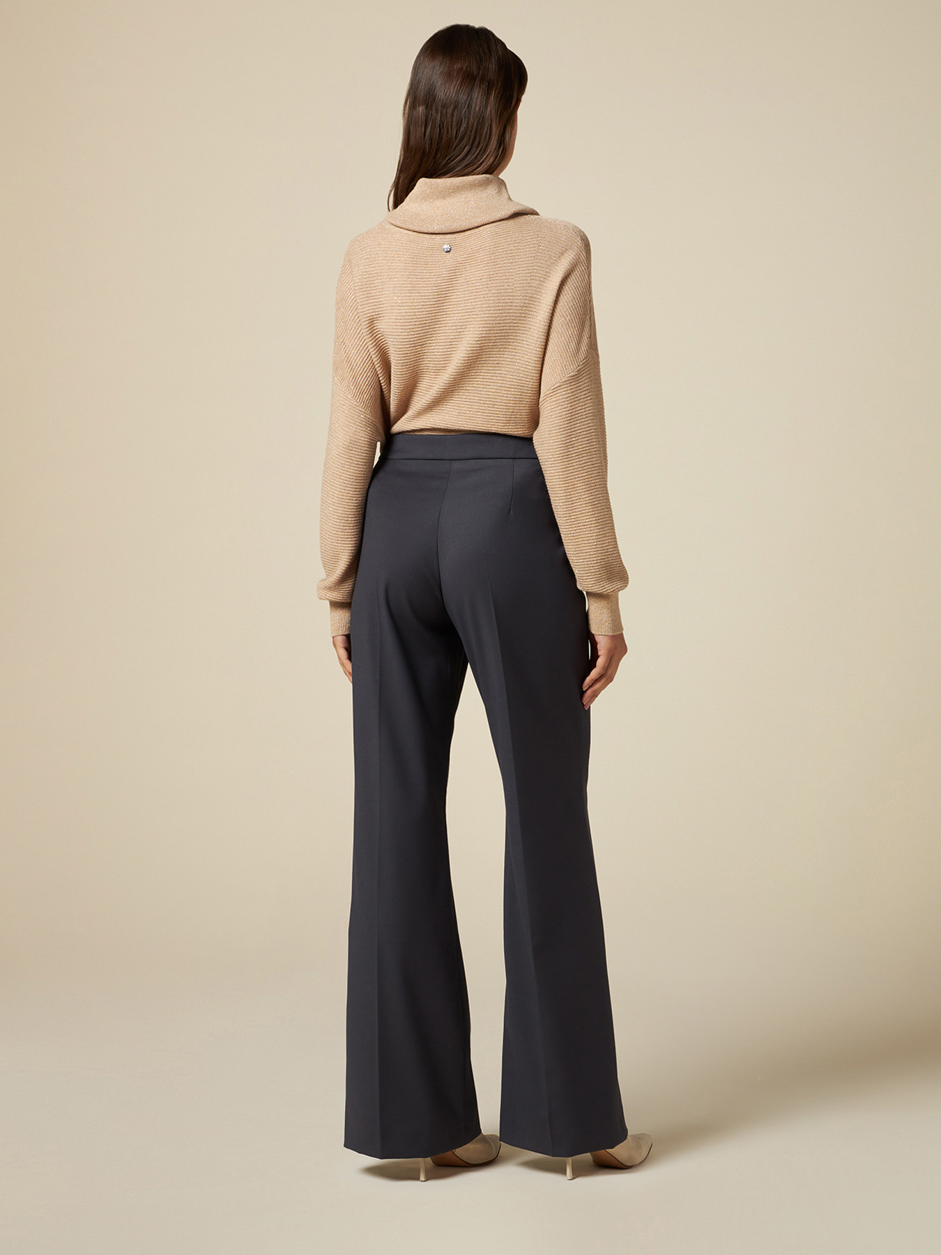 Pantalones modelo Palazzo de franela image number 1