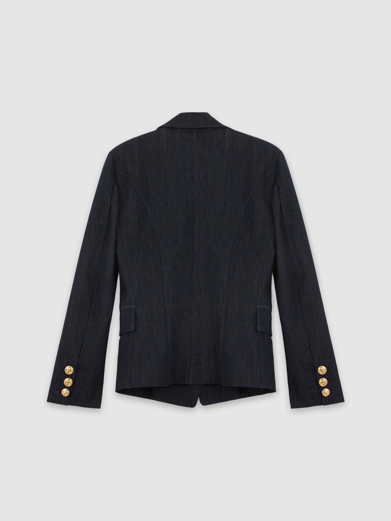 Blazer doppiopetto in denim image number 4