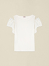 T-shirt con maniche in pizzo e cut-out image number 3