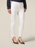 Skinny pants in cotton and Tencel with jewel button image number 3