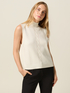 Sleeveless sweater in cashmere blend image number 0