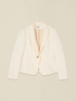 Blazer corto in tessuto tecnico image number 3