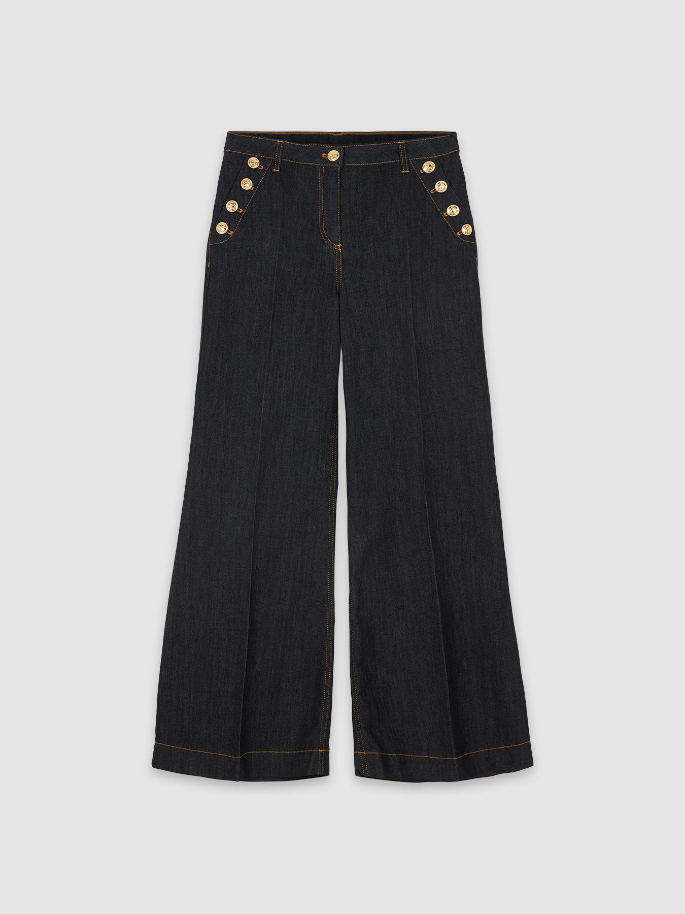 Flared wide-leg jeans image number 3