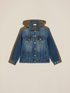 Denim and cotton jacket image number 3