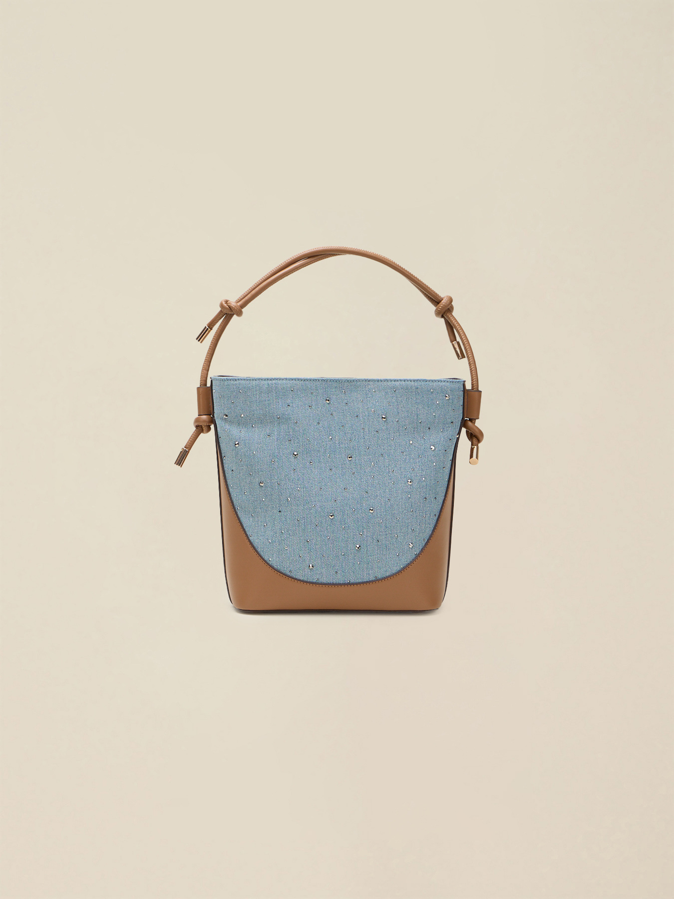 Denim bag with crystals image number 2