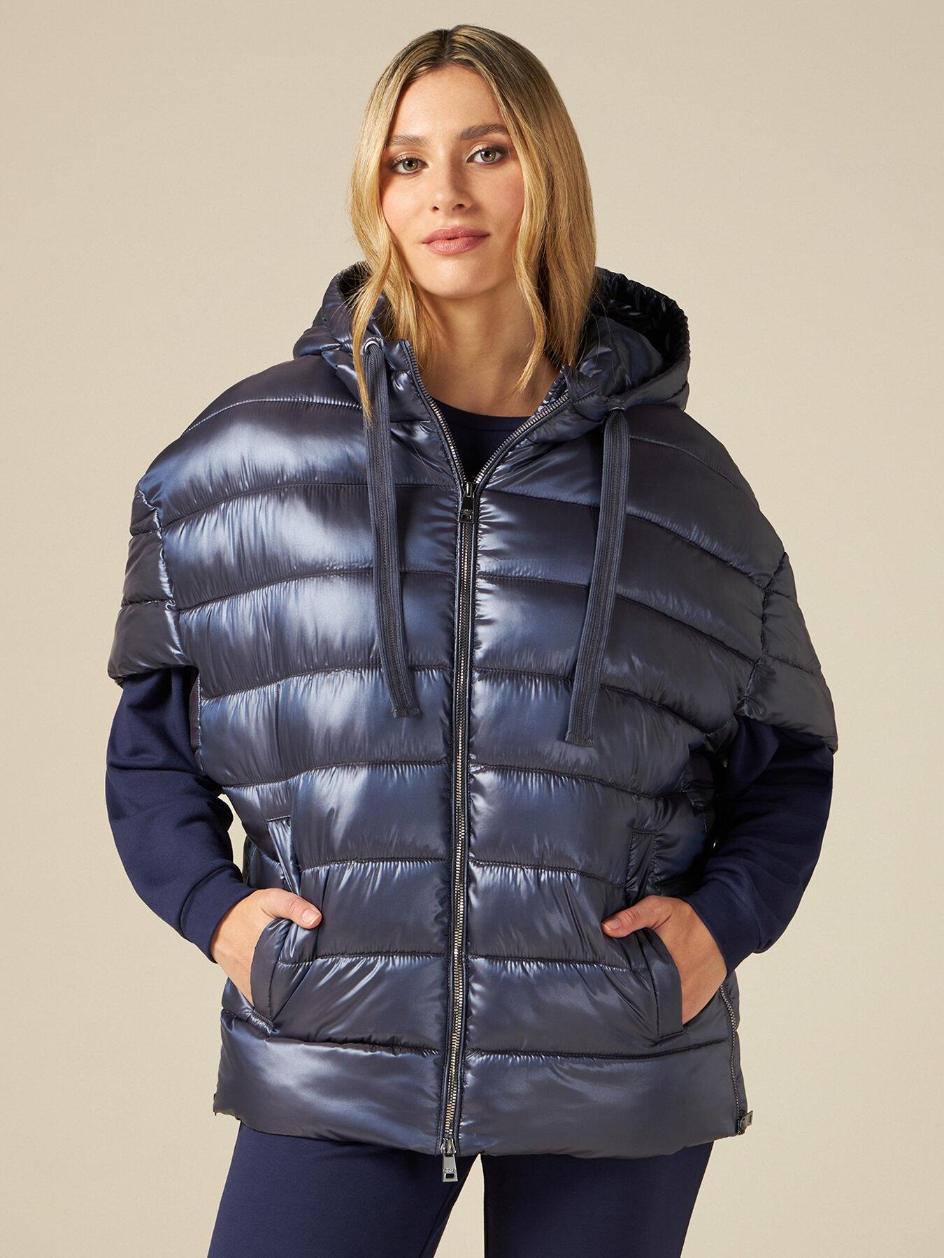 Kimono down jacket image number 0