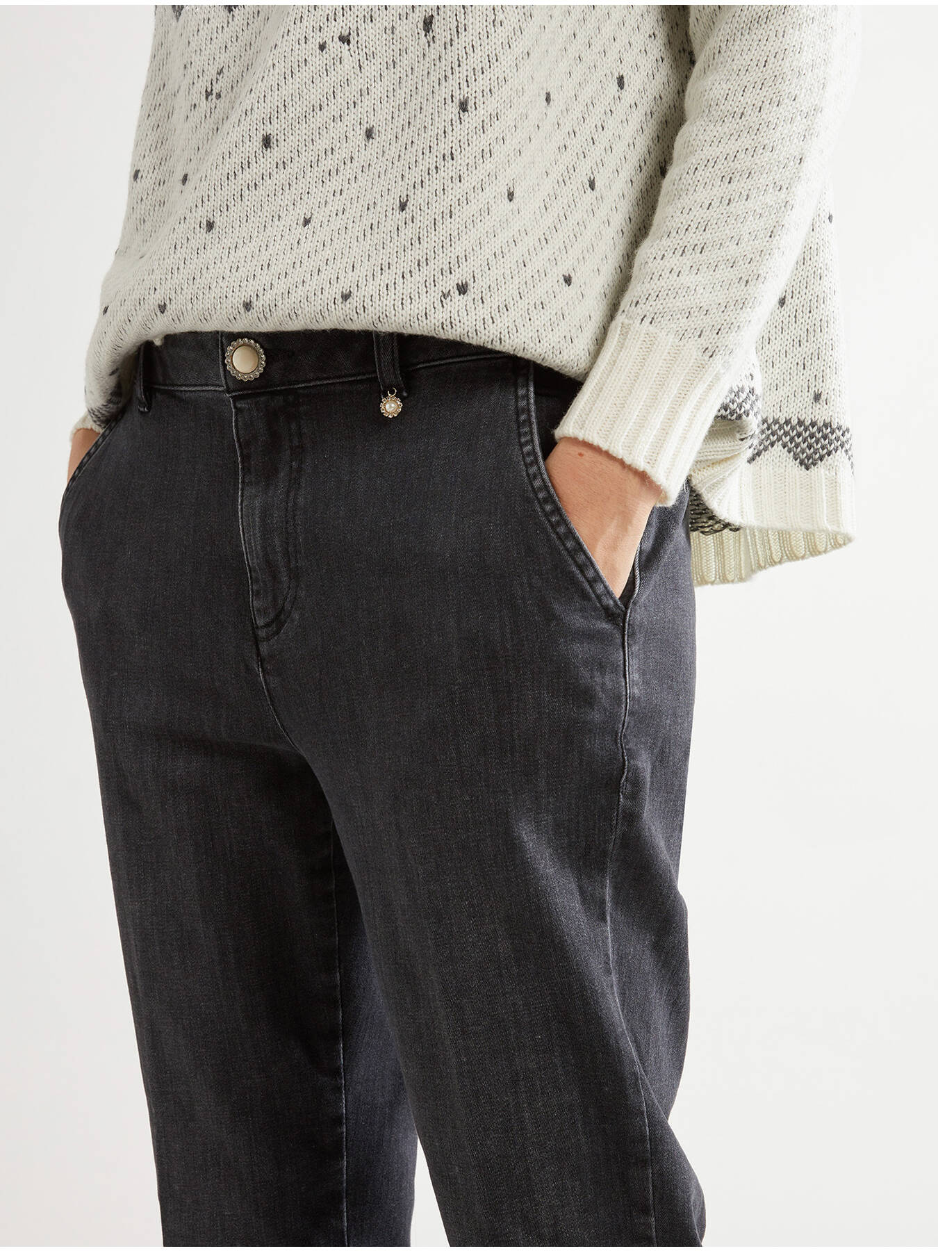 Vaqueros grises de pitillo image number 2