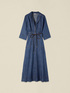 Rochie lungă cu efect denim image number 3