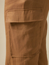 Linen-blend cargo trousers image number 2