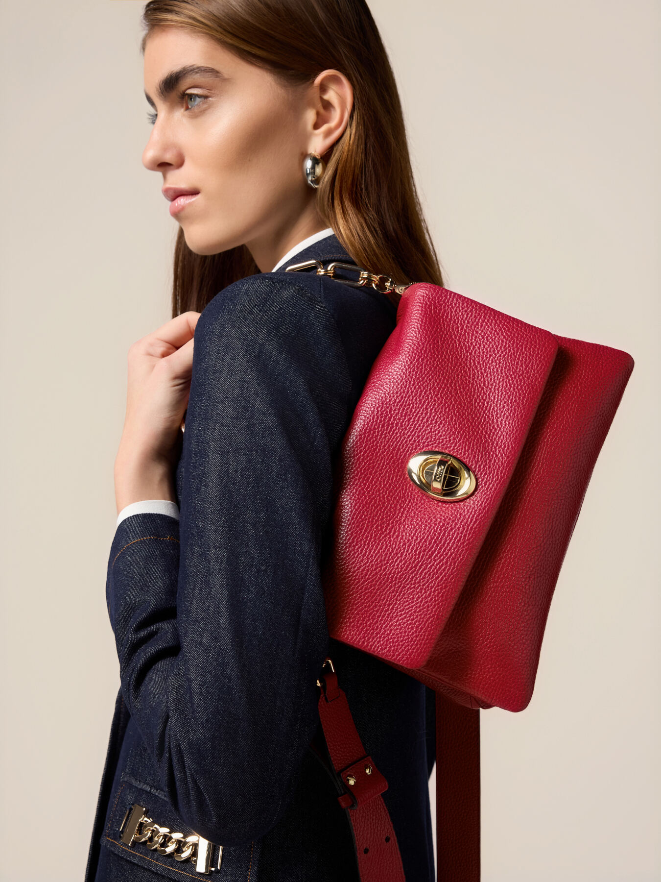 Messenger-Tasche aus echtem Leder image number 2