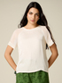 Two-tone short sleeve blouse image number 0