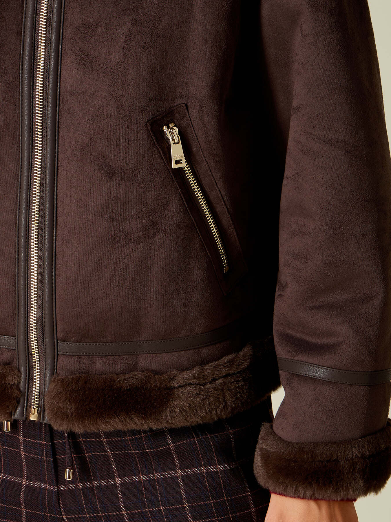 Shearling-effect jacket image number 2