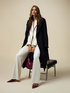 Palazzo trousers in flowing fabric image number 1