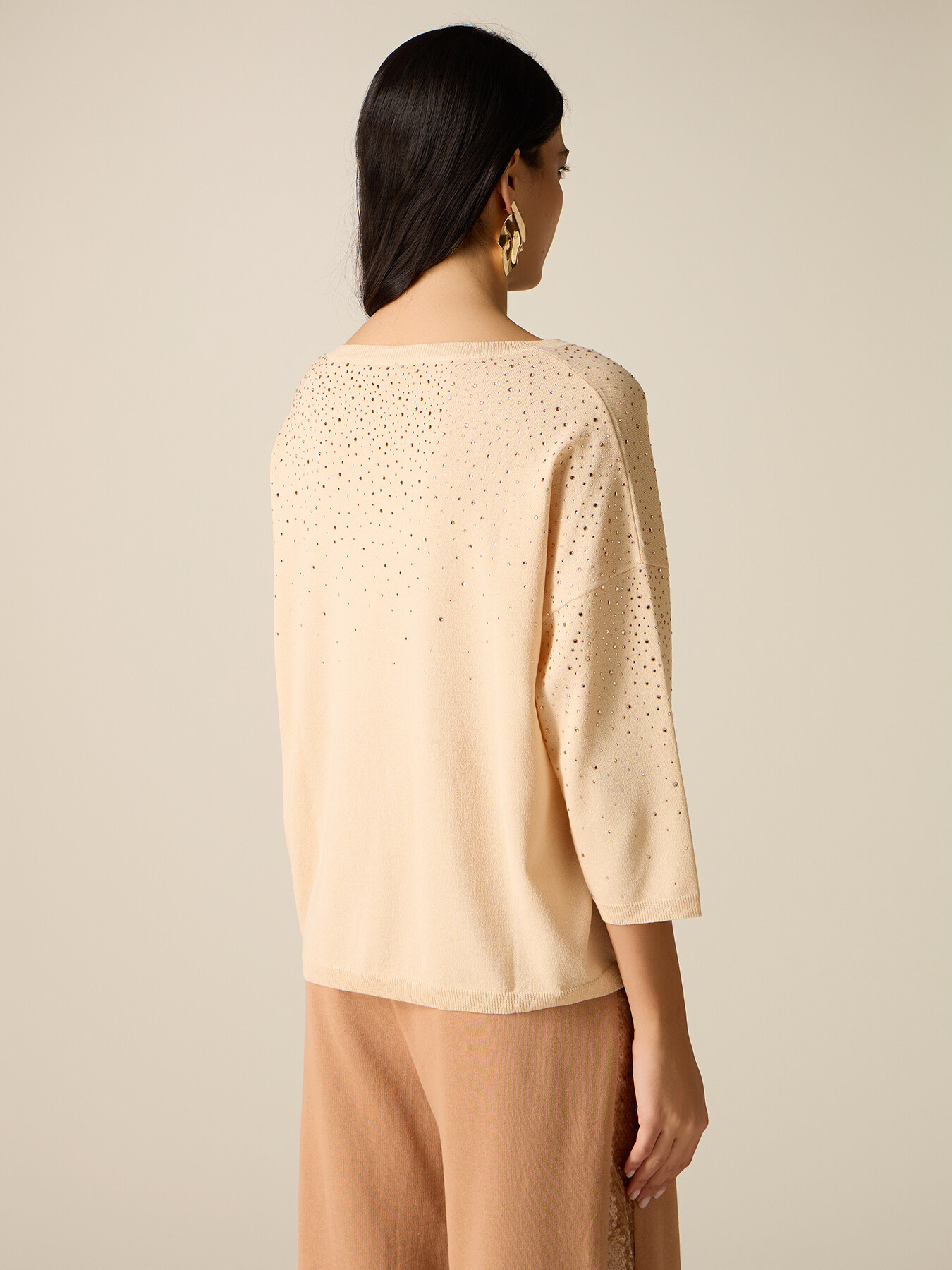 Sweater with micro crystals image number 1