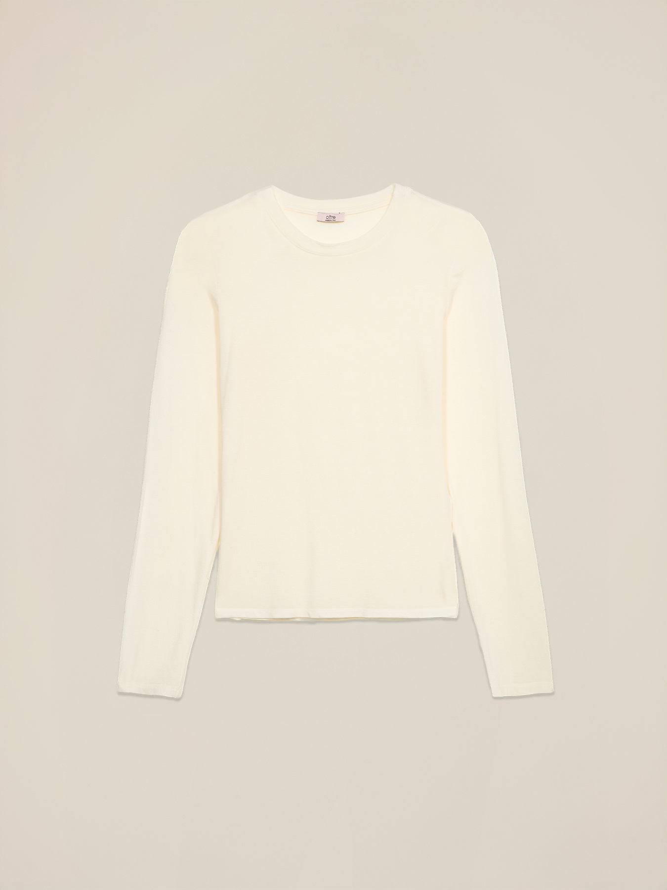 Cotton and cashmere blend T-shirt image number 0