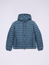 Lightweight down jacket with detachable hood image number 3