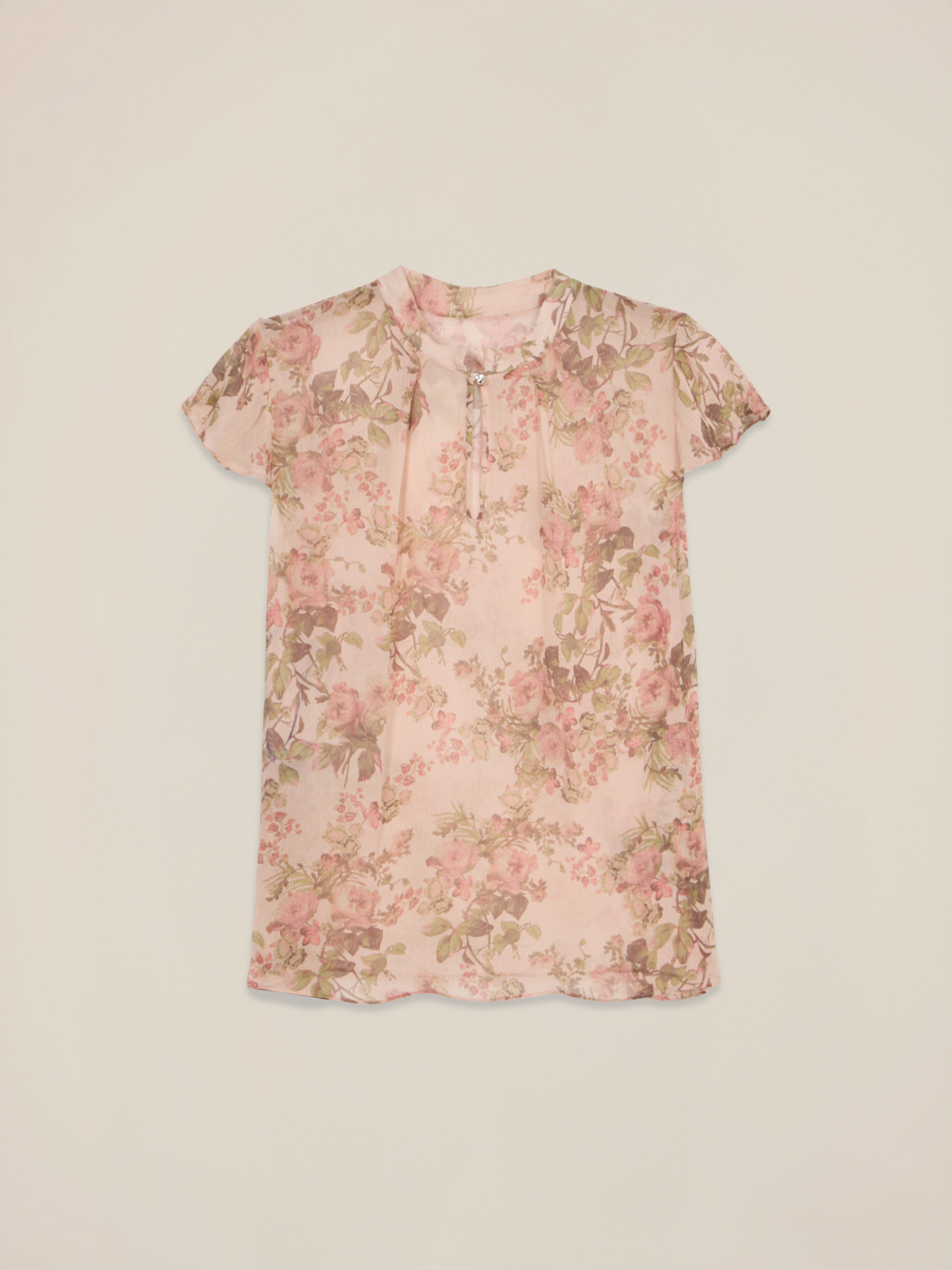 Patterned viscose blouse image number 4