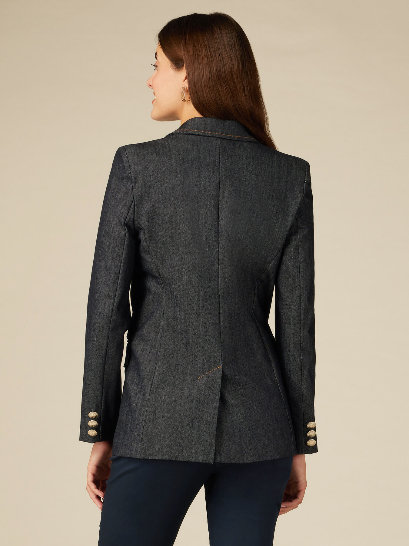 Denim blazer image number 1