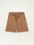 Bermuda shorts in twill with sash image number 4
