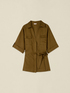 Linen shirt with belt and pockets image number 3