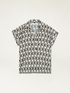 Patterned satin blouse image number 3