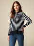 Maglia a righe con pizzo al fondo image number 0
