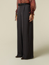 Palazzo pants with belt and pleats image number 3