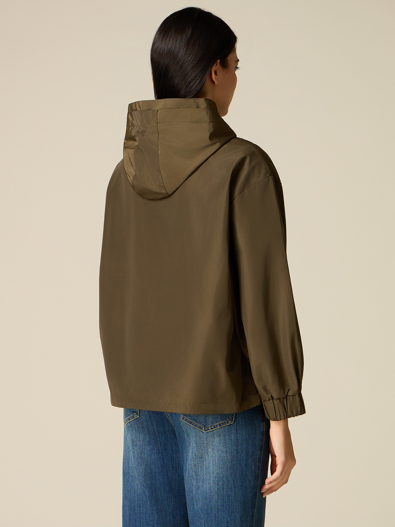 Nylon jacket with jewel detail image number 1