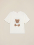 T-shirt with print and appliqu&eacute;s image number 4