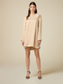 Long-sleeved satin dress image number 0