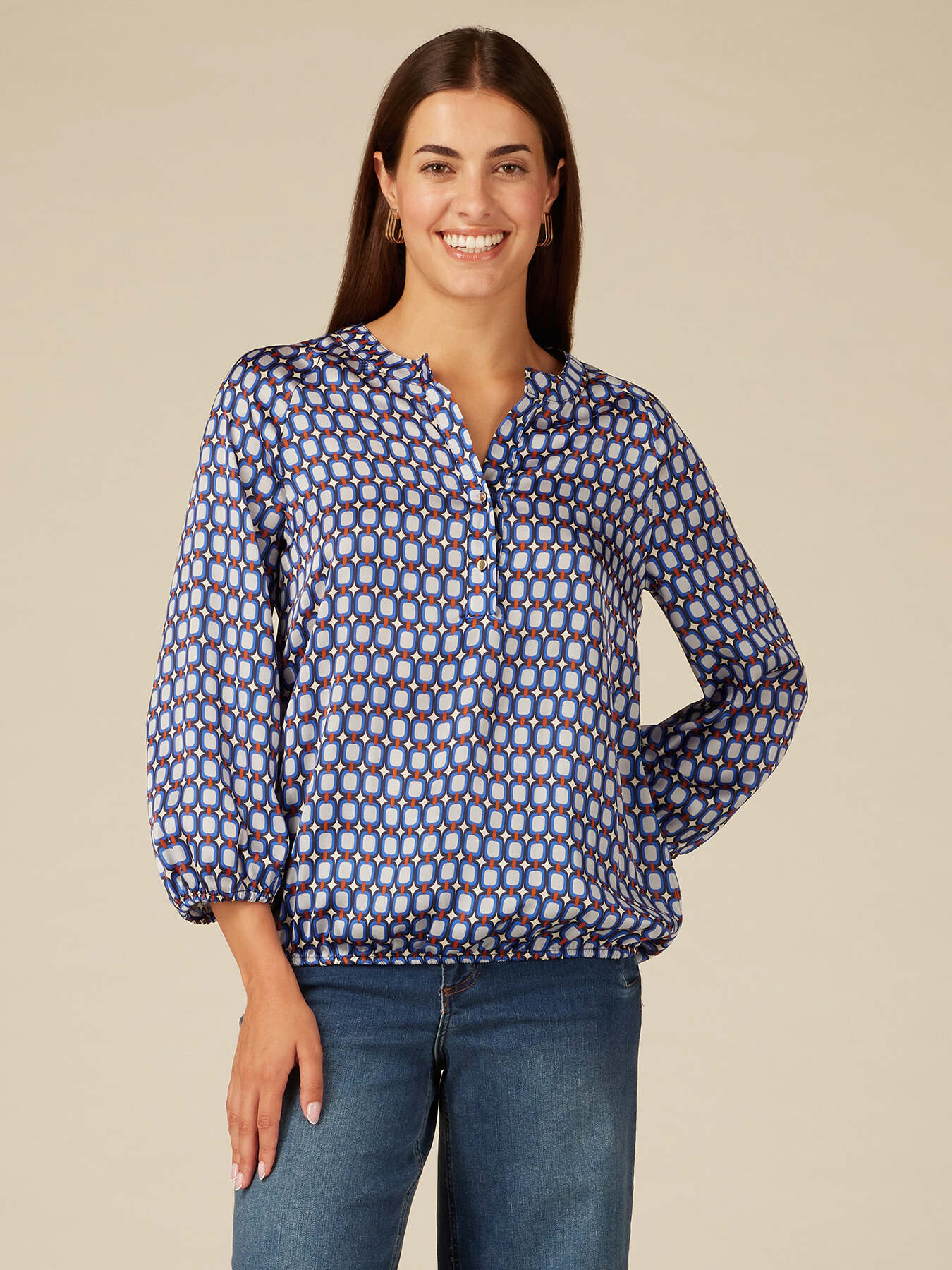 Blusa fantasia geometrica image number 0