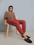 Pantalon jogger en viscose image number 1