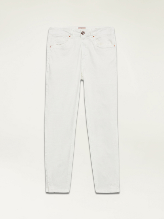 Skinny Tencel blend trousers