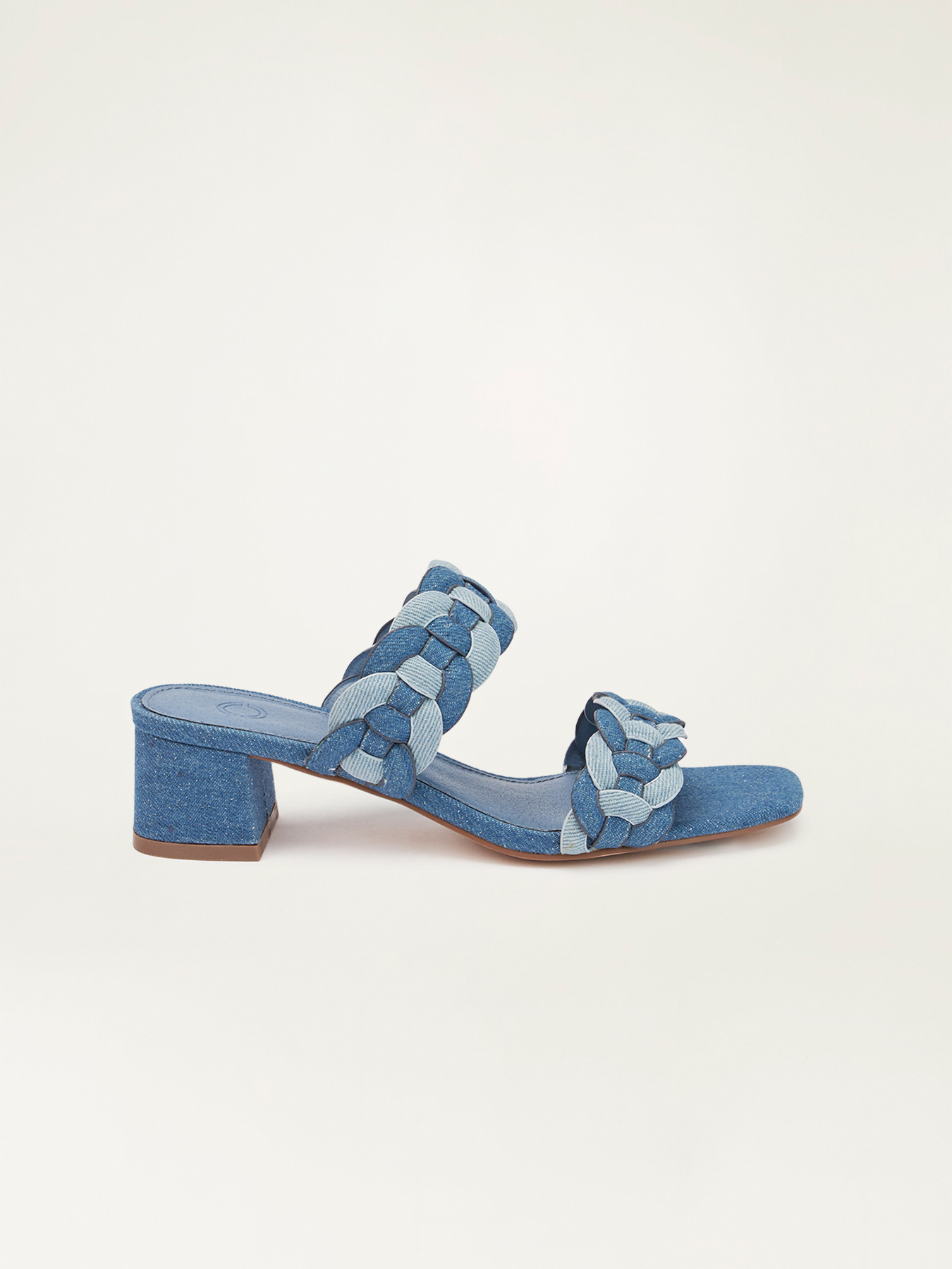 Sandals with denim braid image number 2