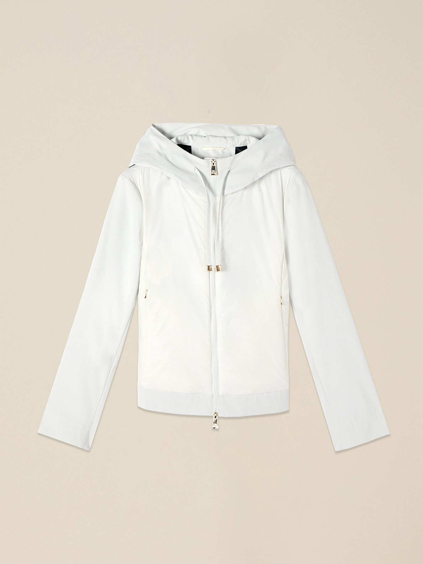 Lightweight combined puffer jacket image number 3