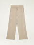 Pantaloni a palazzo in maglia image number 4