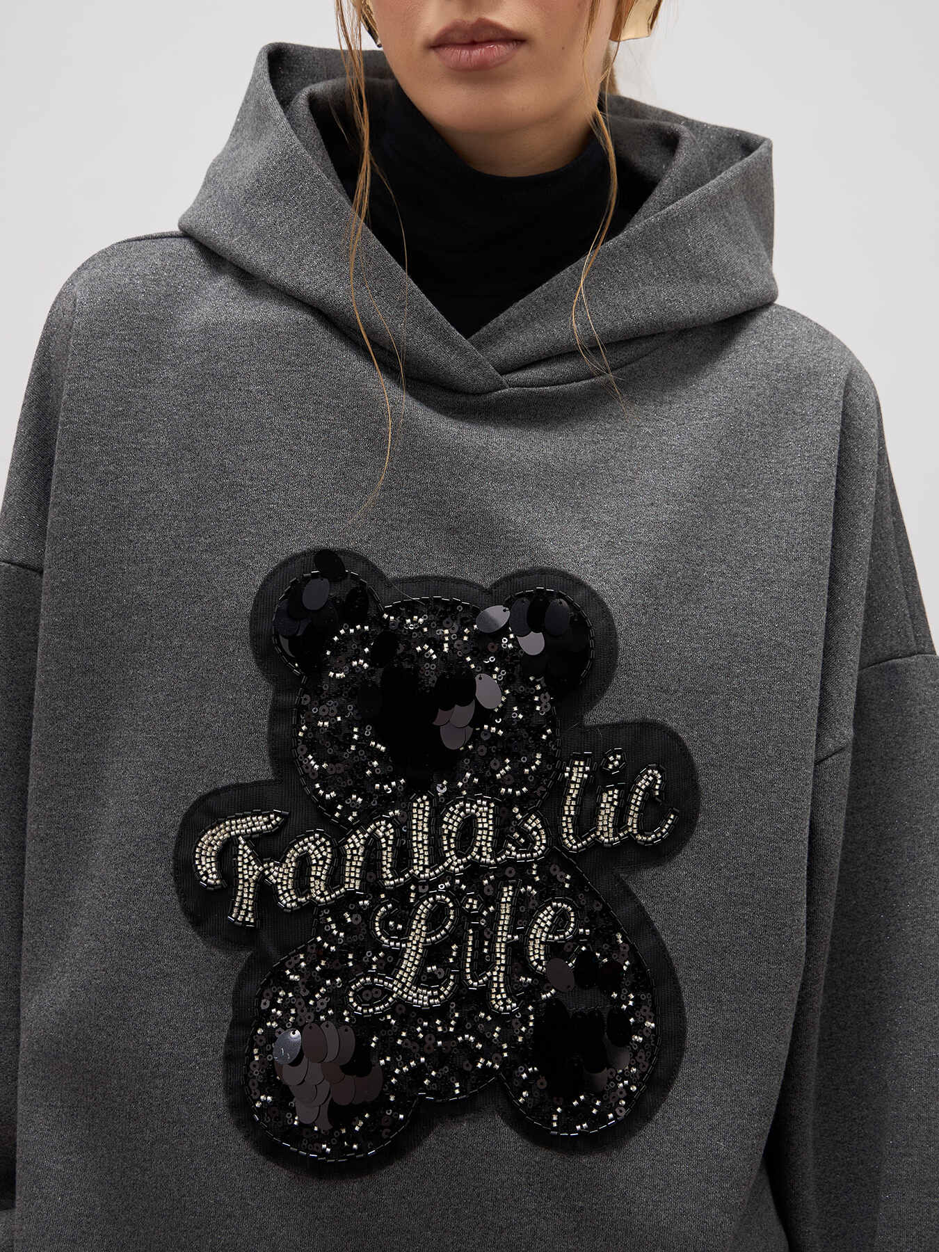 Sweat-shirt avec patch broderie image number 2