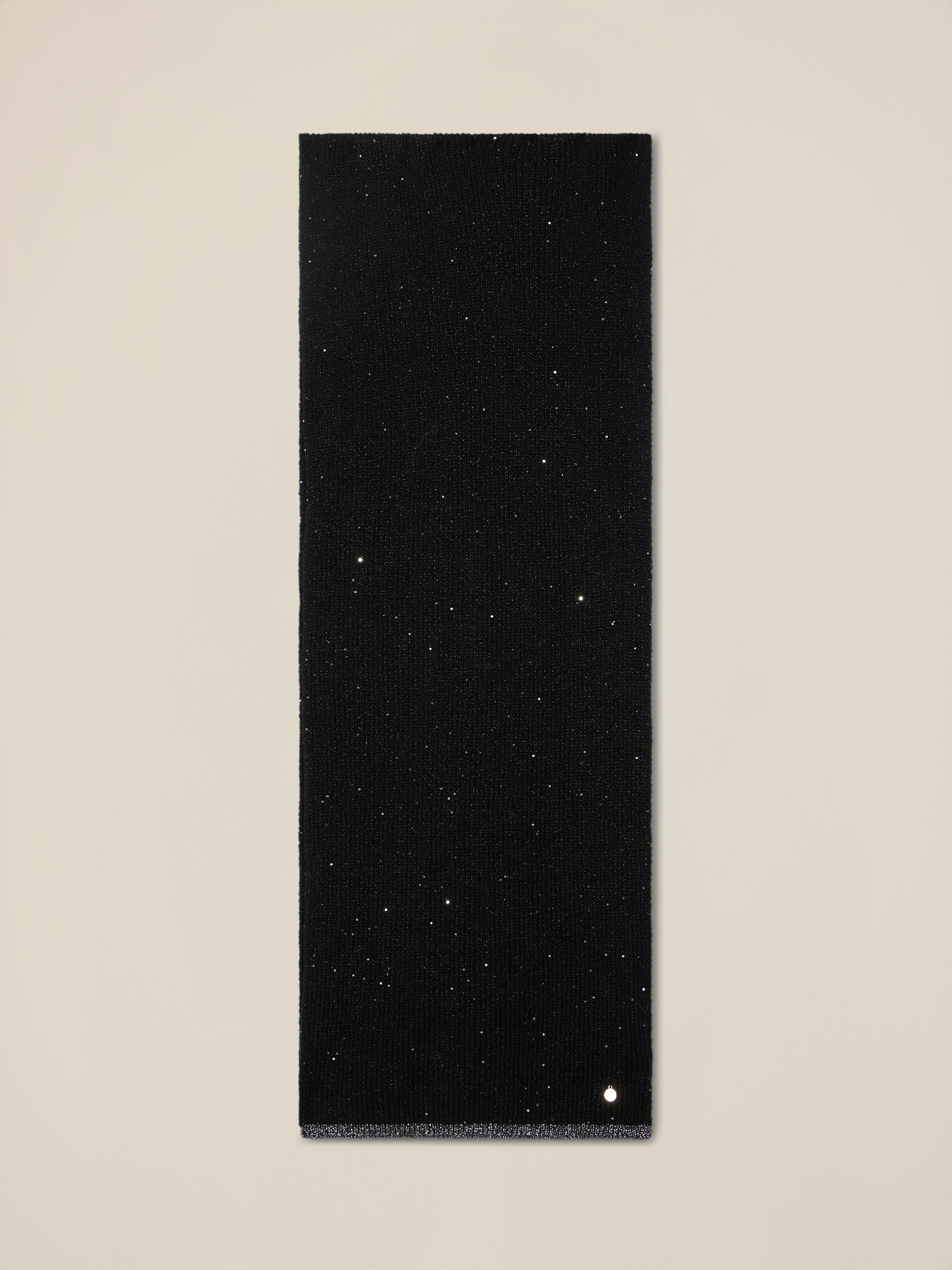 Sciarpa con paillettes e cuciture lurex image number 1